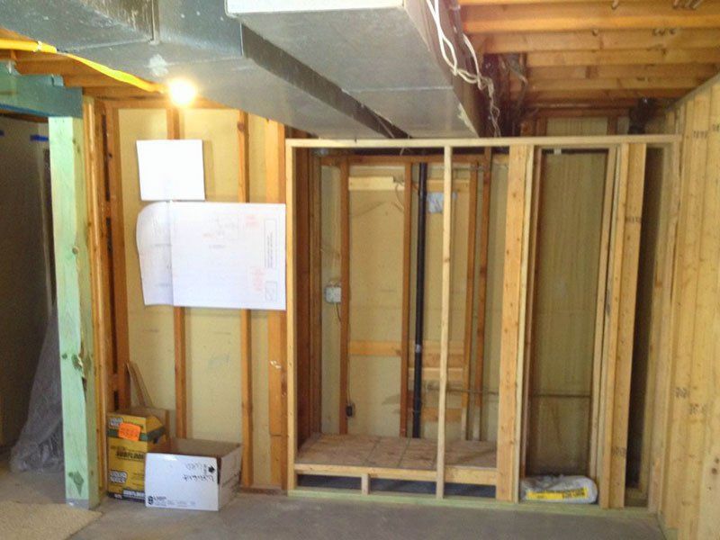 Before Fireplace Installation — Buffalo, MN — Hancock Home Improvements