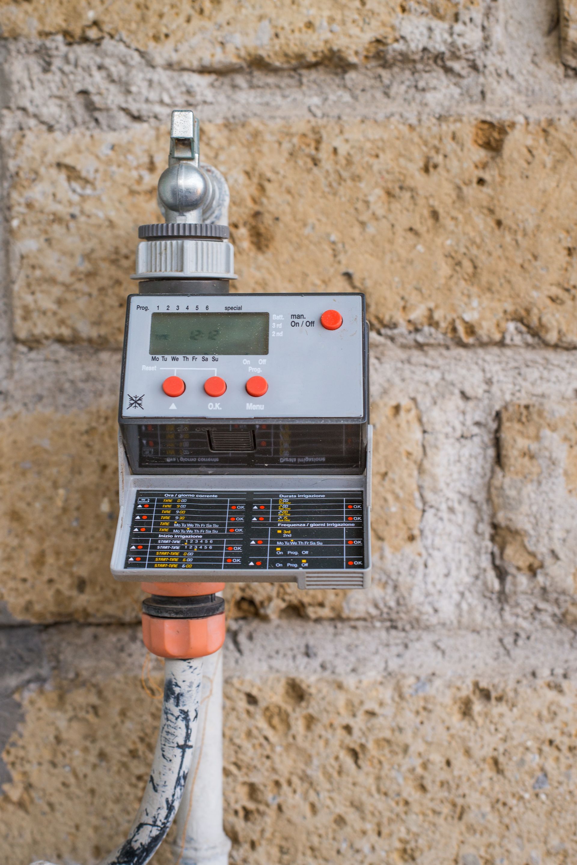 Sprinkler system timer/controller, basic model