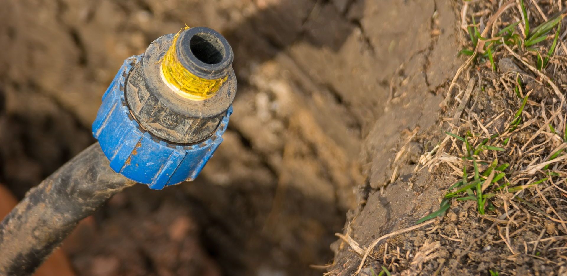 A worn out, underground sprinkler component