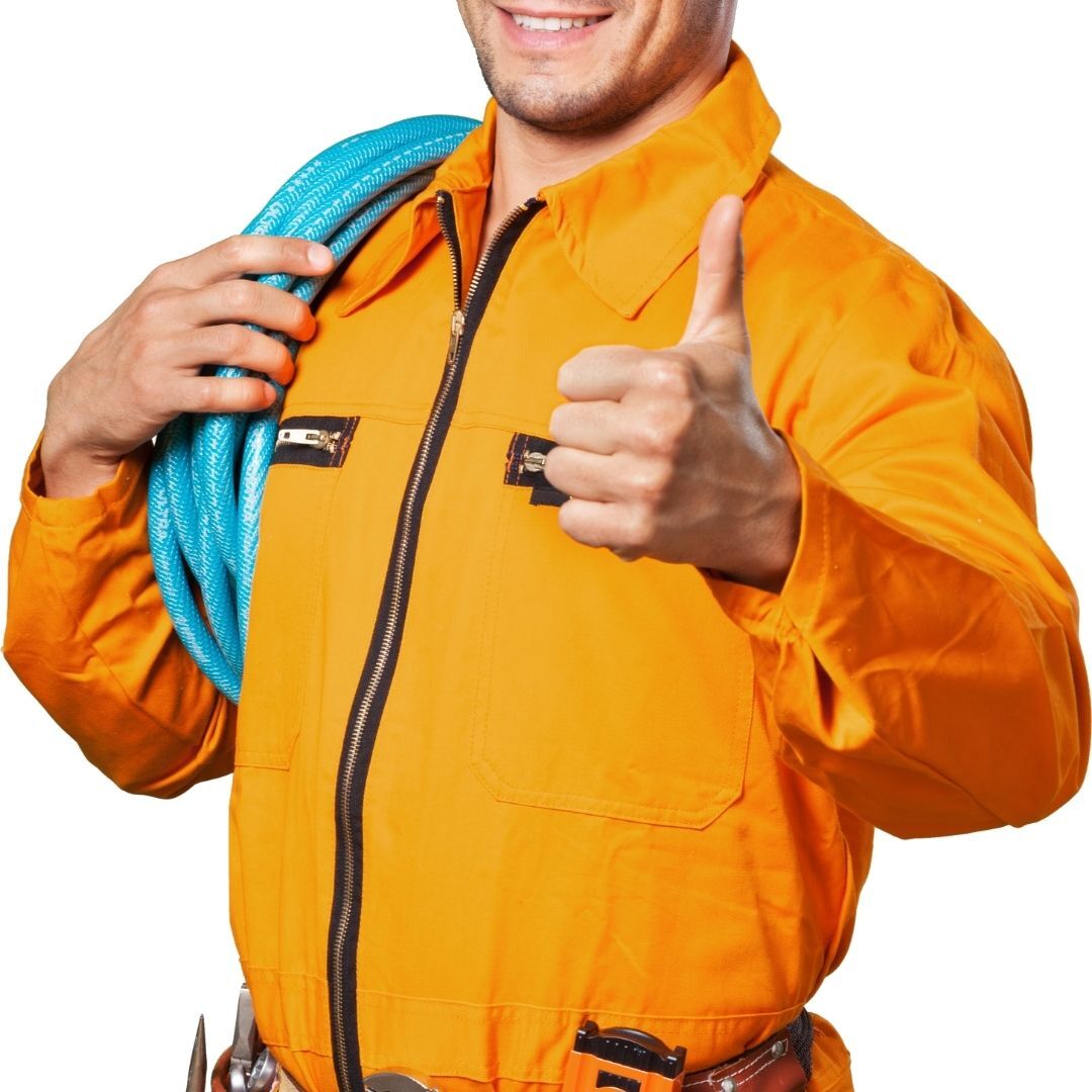 electrician smiling