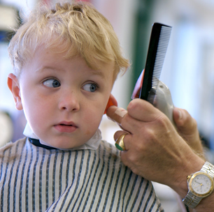 Hair cutting for children