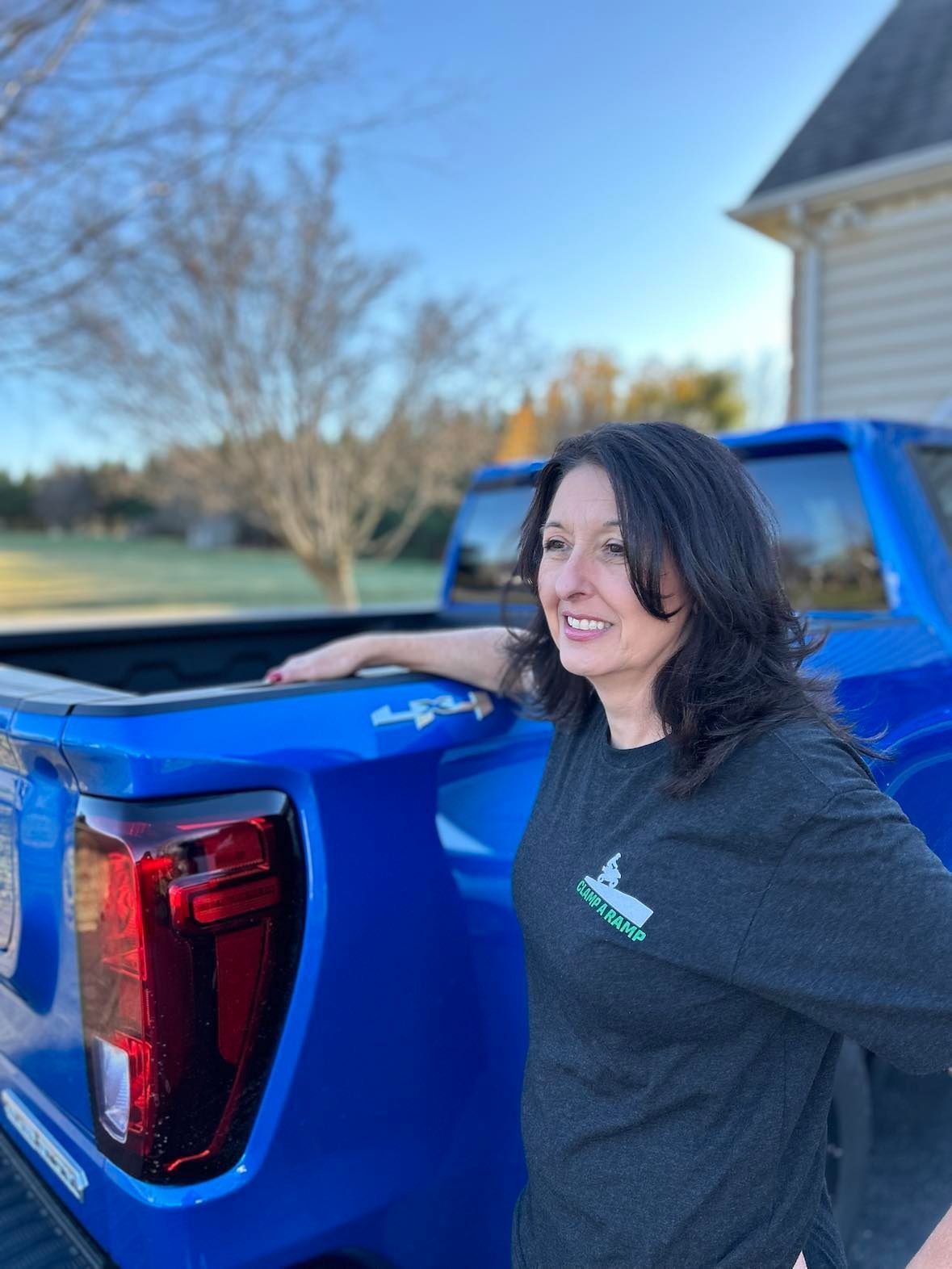 Clamparamp Next Level Heather Black Logo T-shirt