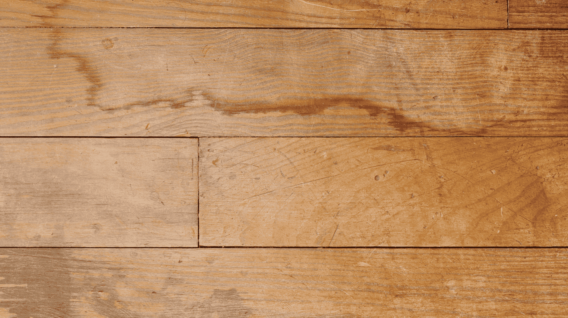 wood floor with water damage 