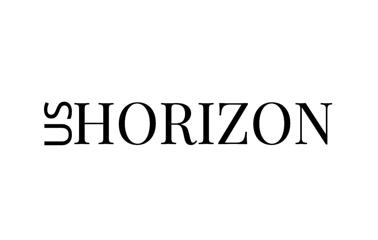 "Horizon" logo with the "H" designed to look like a sideways "S".