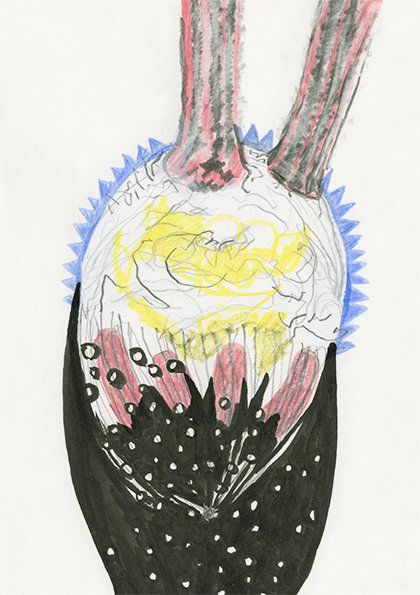 Sandra Opitz – Zeichnungen Schwarze Vertiefungen