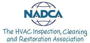 The nadca logo is for the hvac inspection , cleaning and restoration association.