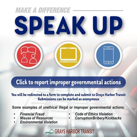 Click to report improper governmental actions 