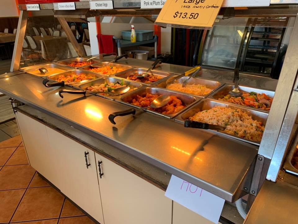 Buffet Trays With Chinese Food — Chinese Cuisine In Gladstone Central, QLD