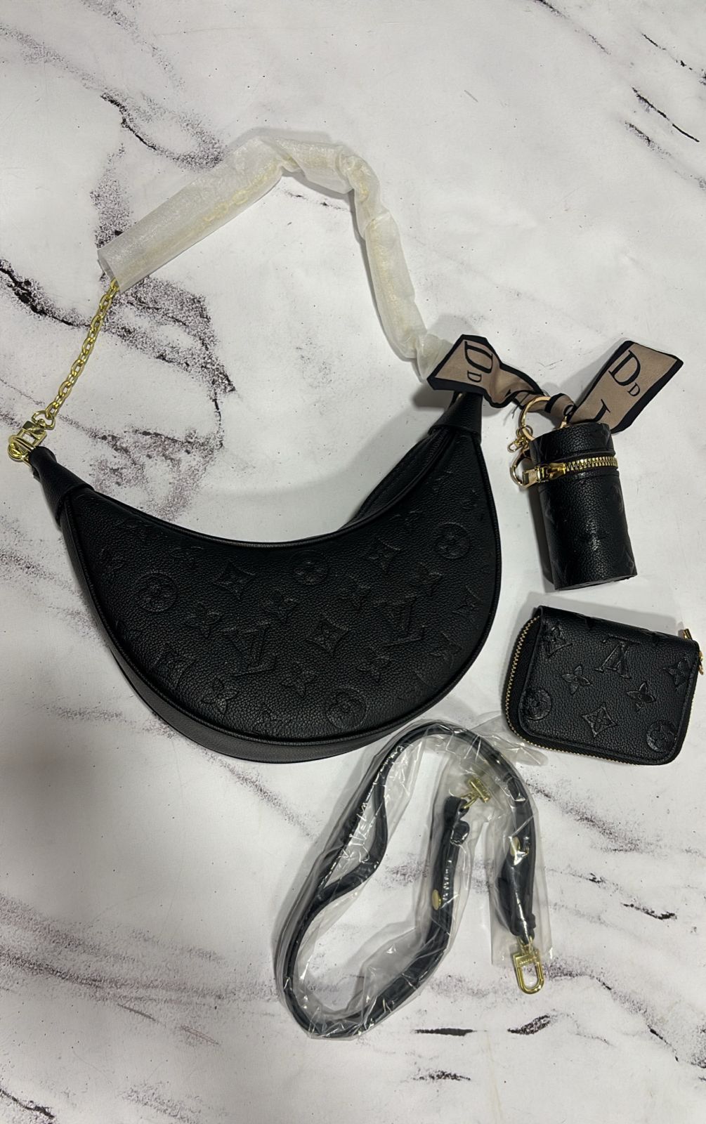 SET LOUIS VUITTON MONOGRAM BLACK