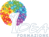 Logo Idea Formazione con alberello multicolore e scritta Idea Formazione