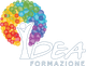 Logo Idea Formazione con alberello multicolore e scritta Idea Formazione