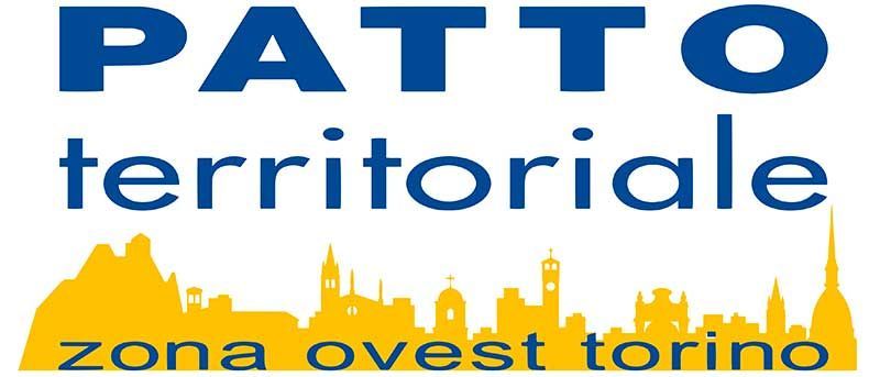 Logo Patto territoriale Zona ovest con immagine di case gialle