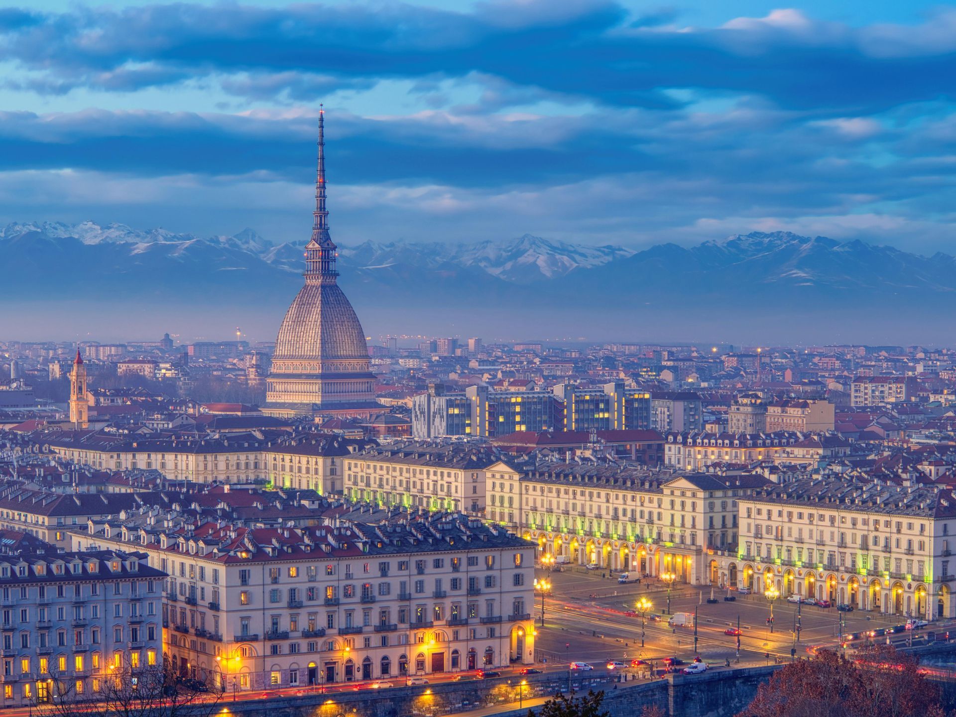 Vista di Torino con Mole Antonelliana