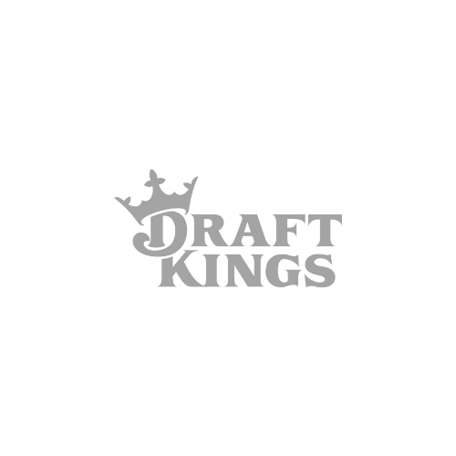 A logo for draft kings with a crown on a white background.