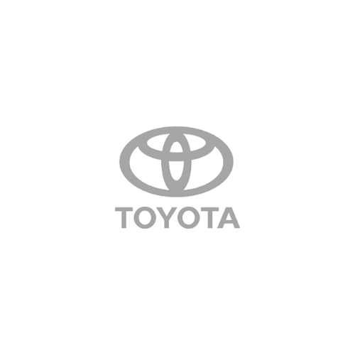 A toyota logo on a white background.