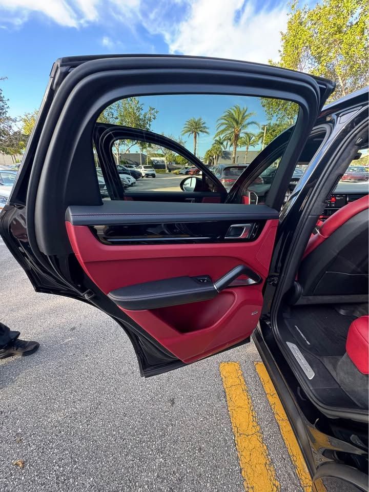 2020 Porsche Cayenne Coupe Turbo Rear Passenger Door Interior View | Eurotech Knoxville
