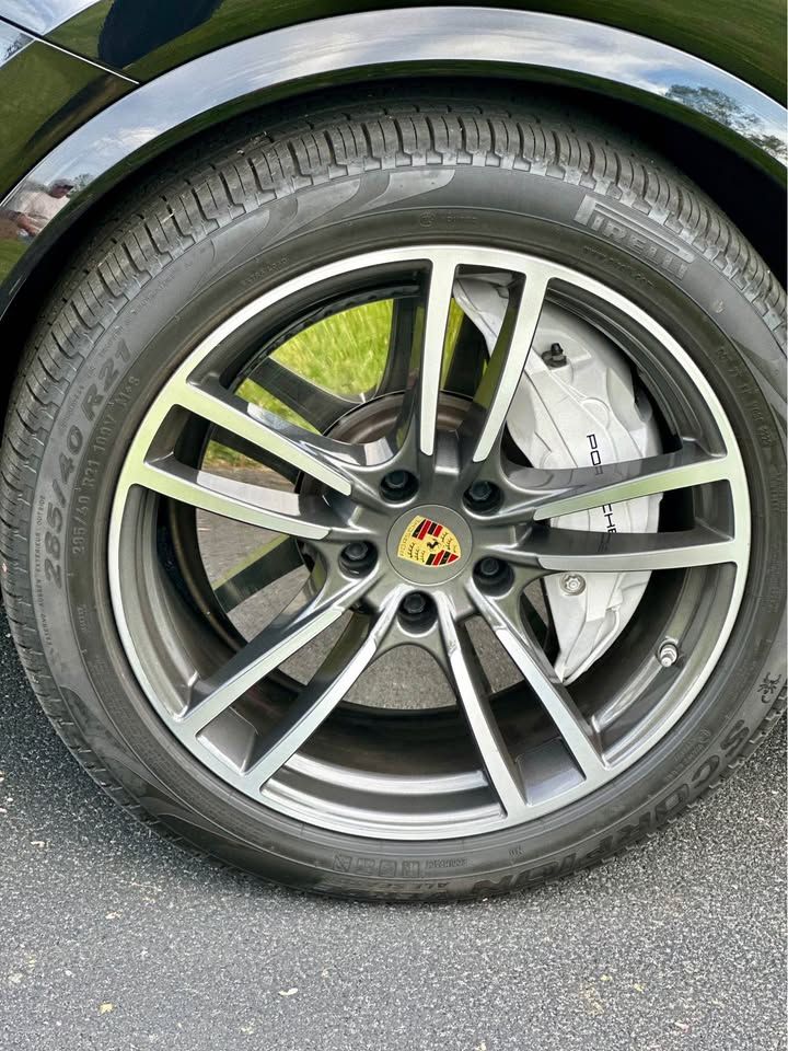 2020 Porsche Cayenne Coupe Turbo Wheel And Brake Close Up | Eurotech Knoxville