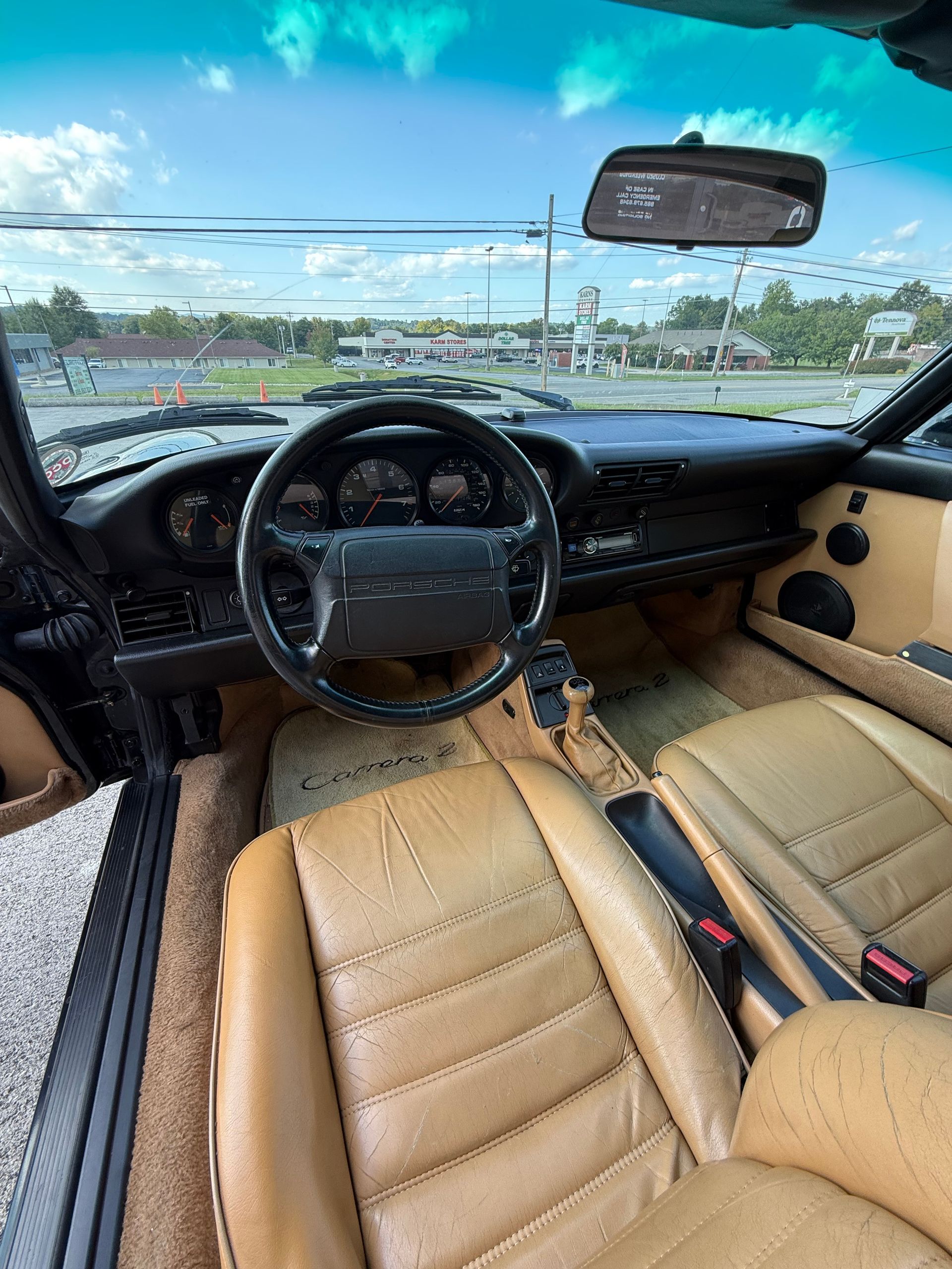 1991 Porsche 911 Carrera 2 Front Cabin And Dashboard View | Eurotech Knoxville