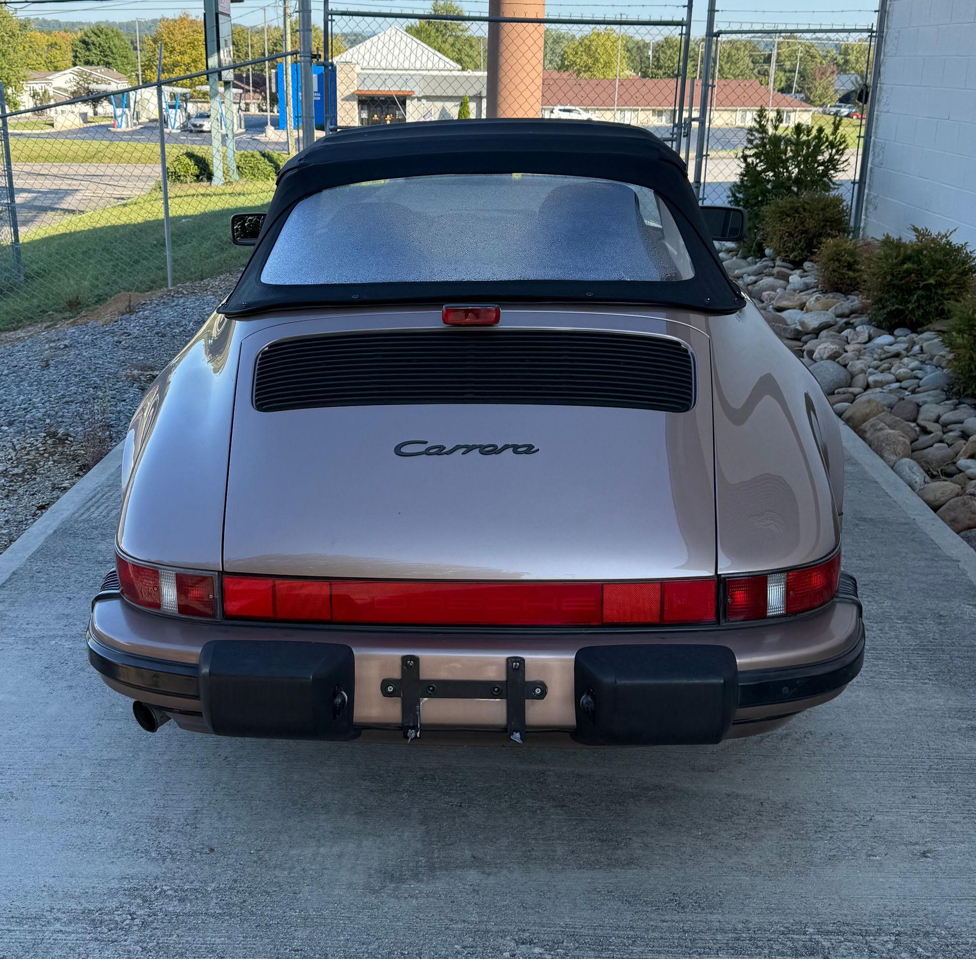 1987 Porsche 911 Carrera Rear Exterior View With Convertible Top | Eurotech Knoxville