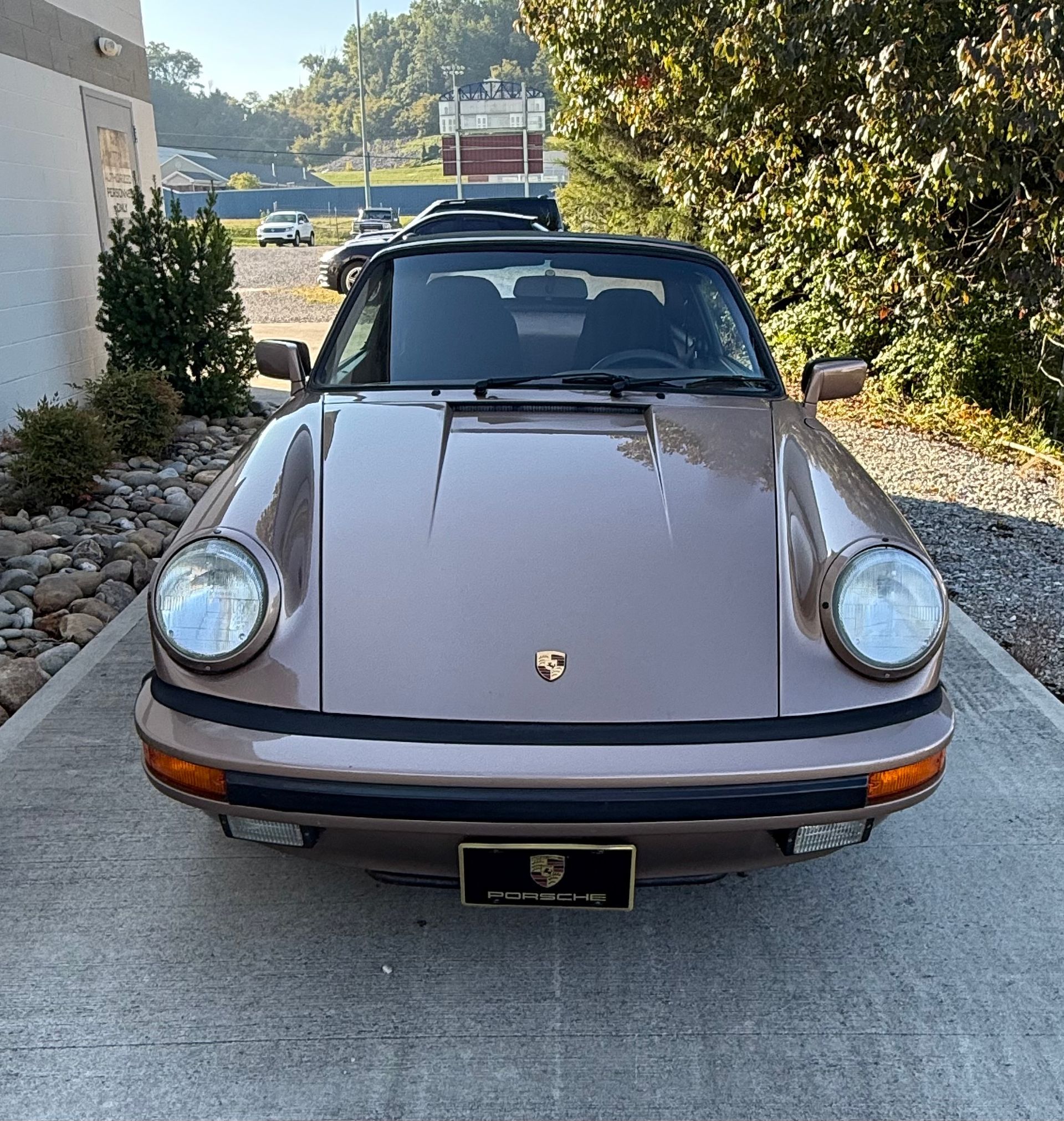 1987 Porsche 911 Carrera Front Exterior View Parked Outside | Eurotech Knoxville