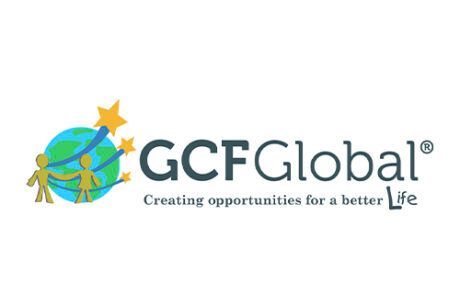 A logo for a company called gcf global creating opportunities for a better life.
