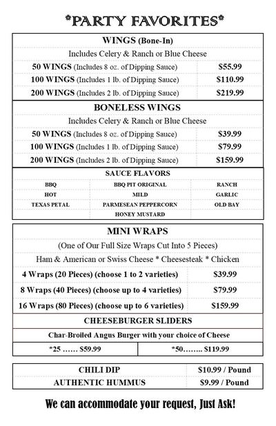 Menu – Uncle Gus's Mountain Pit Bar-B-Que