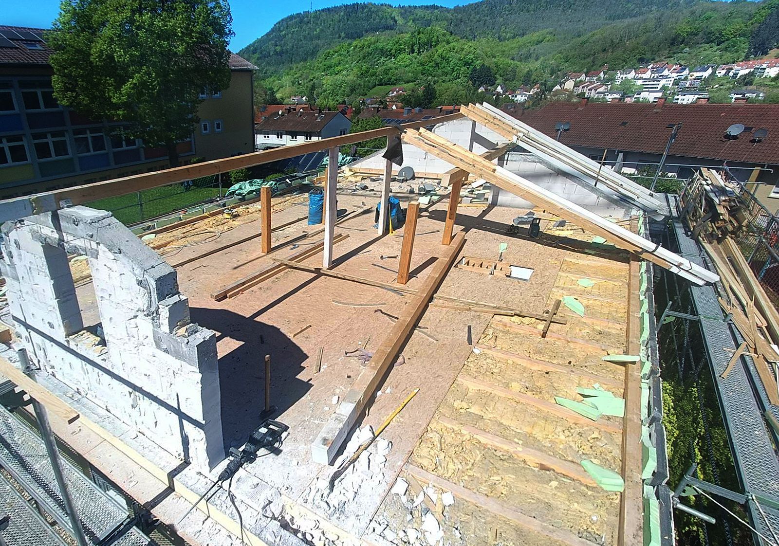 Rückbau des Dachgeschosses
