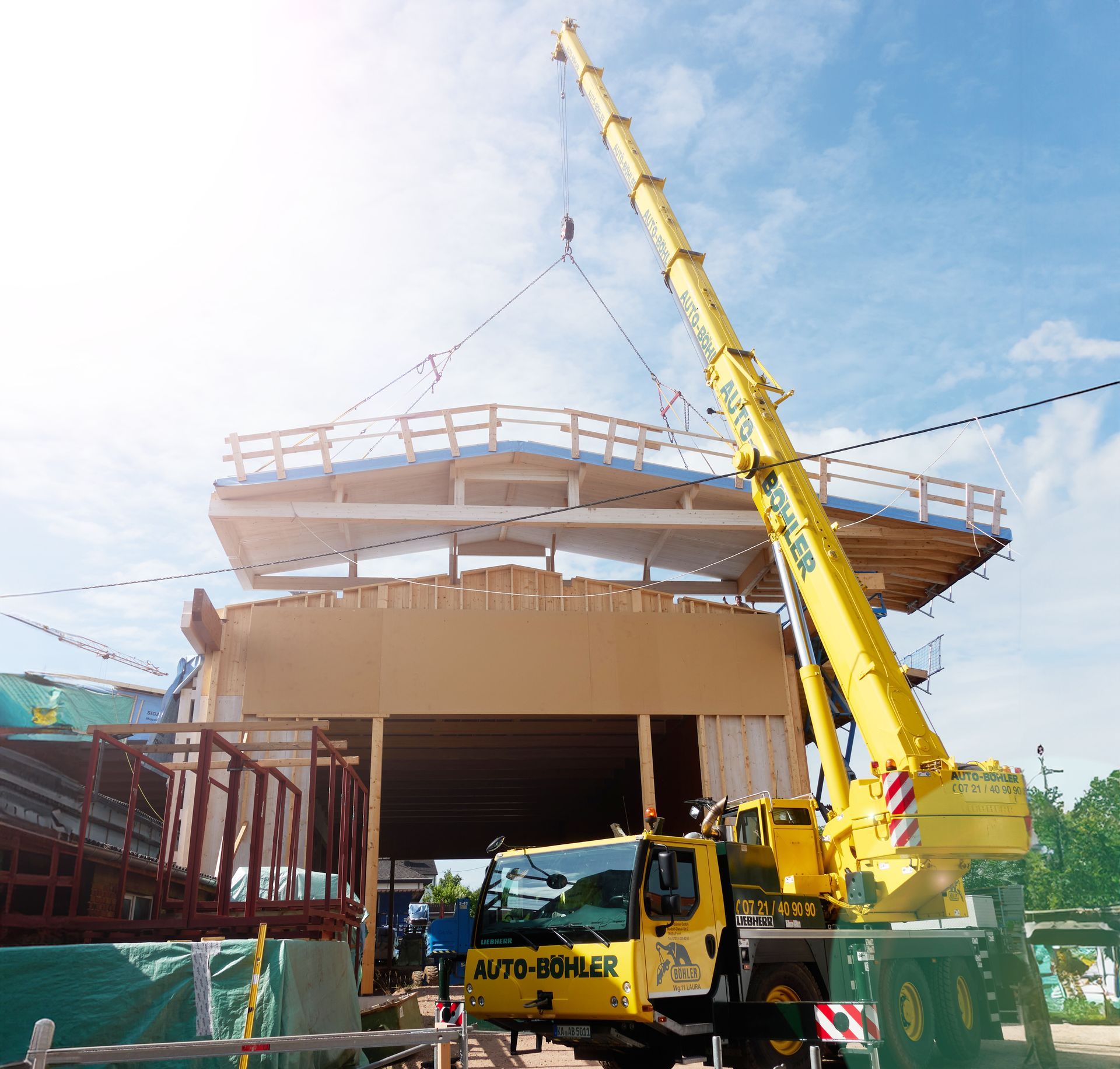 Betriebshalle Hallenbau Holzhalle