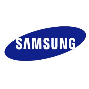 Samsung logo: white 
