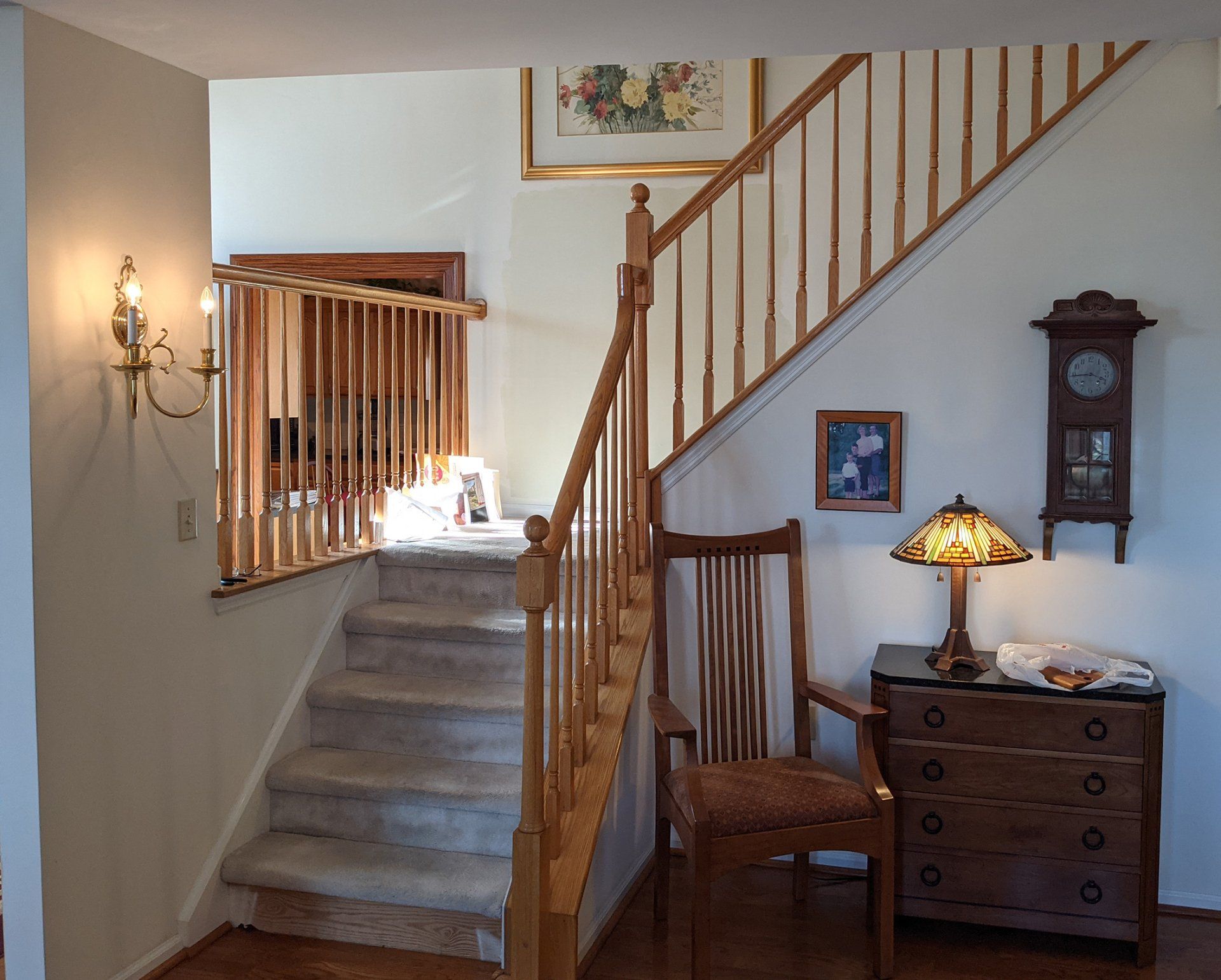 before foyer makeover