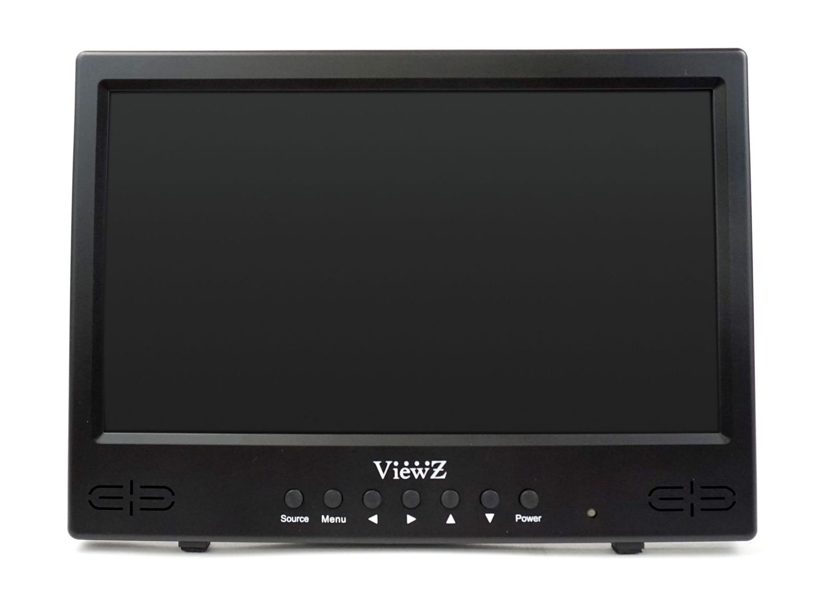 A black monitor with the word vimz on it