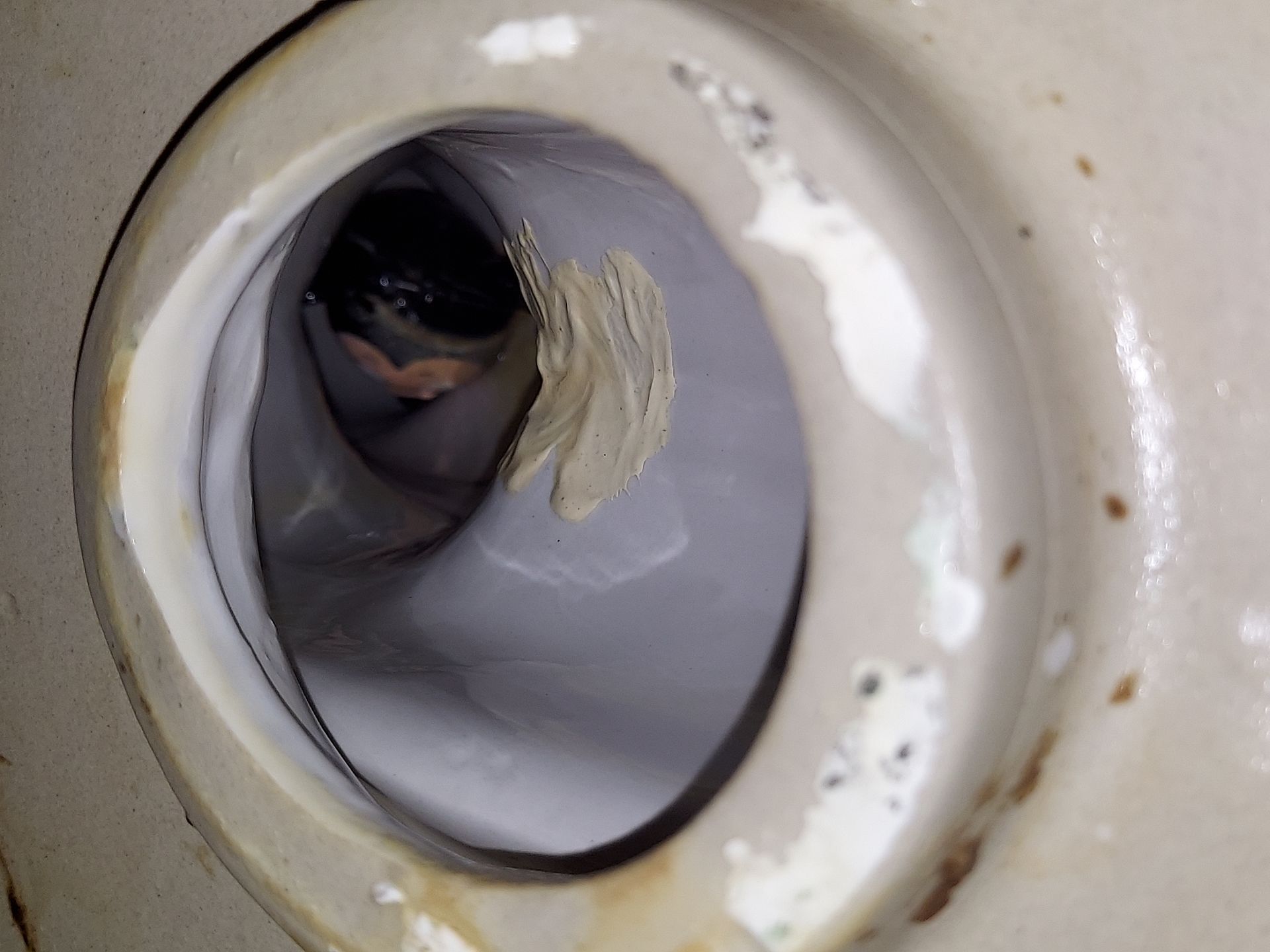 A close up of the inside of a washing machine