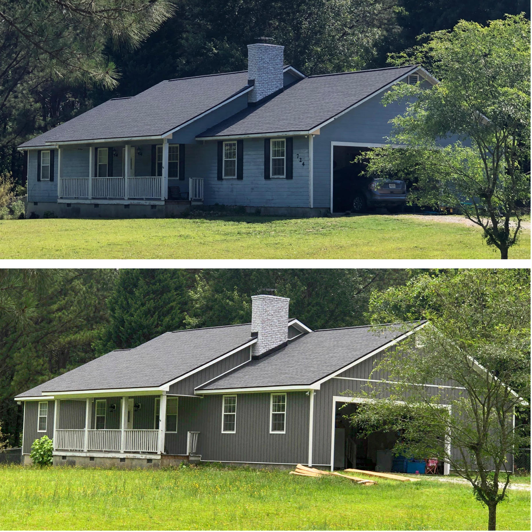 Siding Repair Before & After