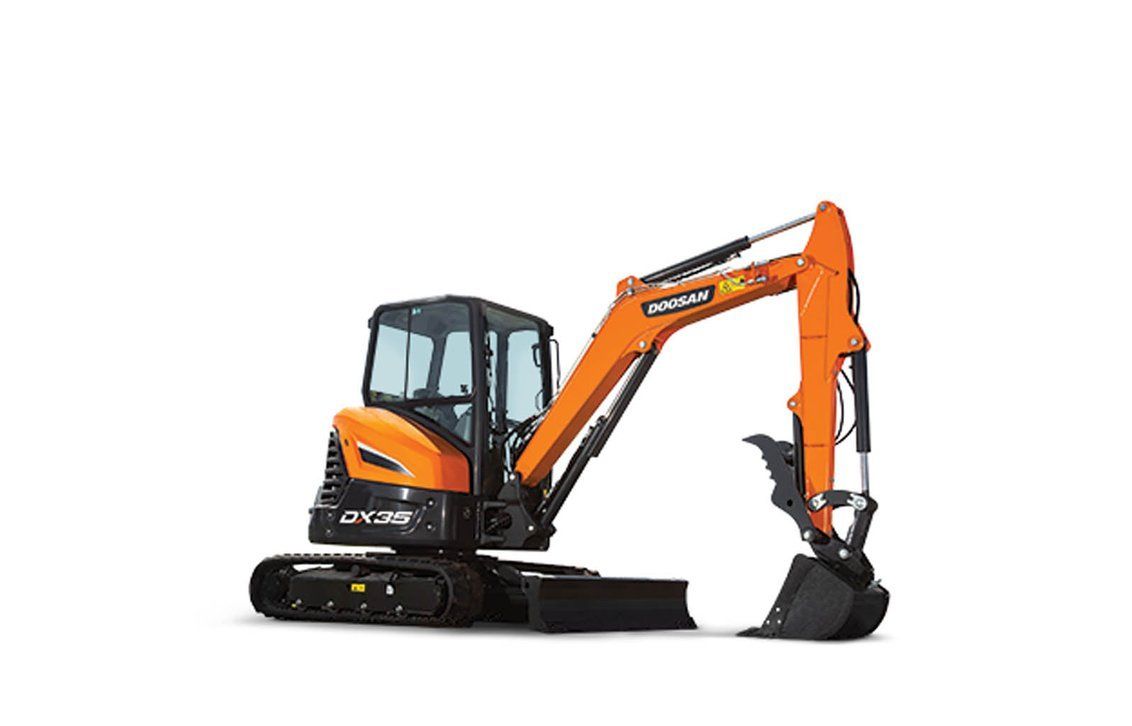 Doosan DX35 3 ton mini excavator for rent