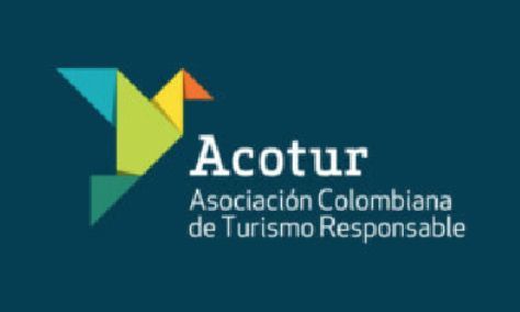 Logo for ACOTUR, the Colombian Association of Responsible Tourism.