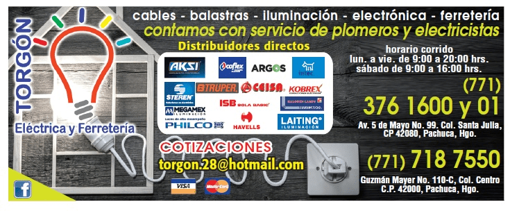 TORGÓN ELÉCTRICA Y FERRETERÍA - Ferretería plomería