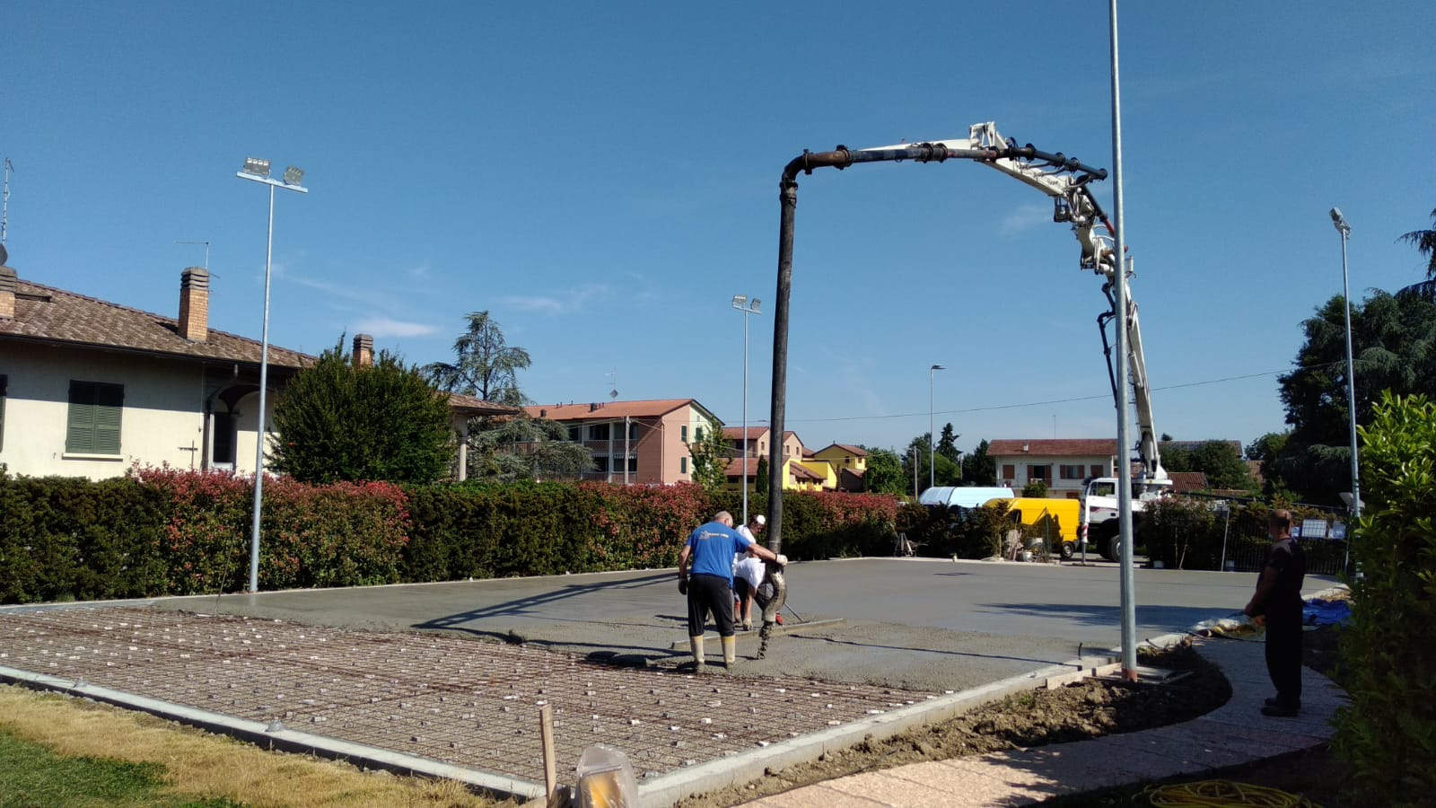 costruzione campo da tennis