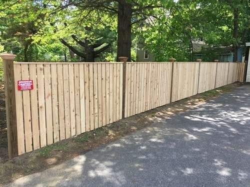 Wood fence in Garden —  Fences in Springfield, MA