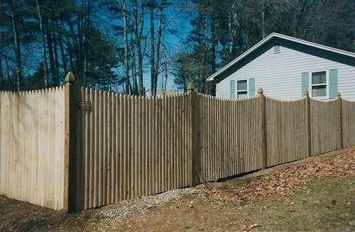 6ft Scalloped Stockade —  Fences in Springfield, MA