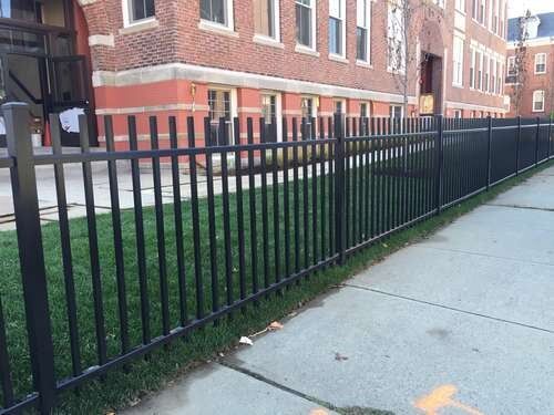 Aluminum Fence Side Angle — Fences in Springfield, MA