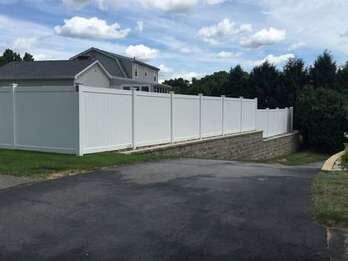 Residential Vinyl Fence  — Fences in Springfield, MA