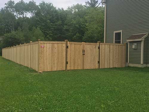 Wood fence in Grassland —  Fences in Springfield, MA