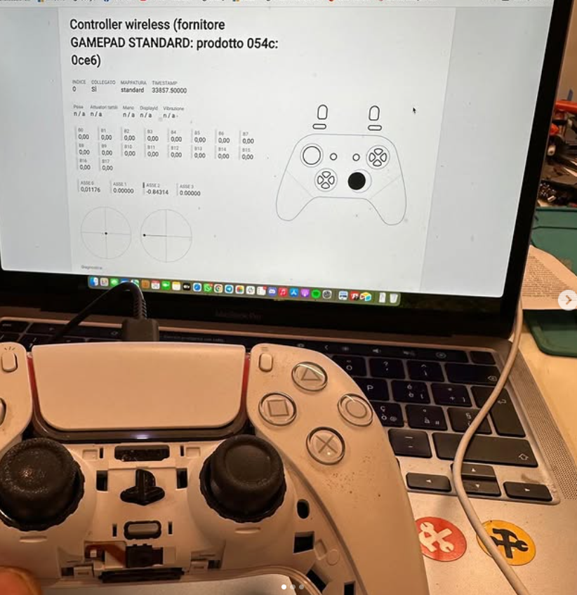 Personalizzazione joystick pad