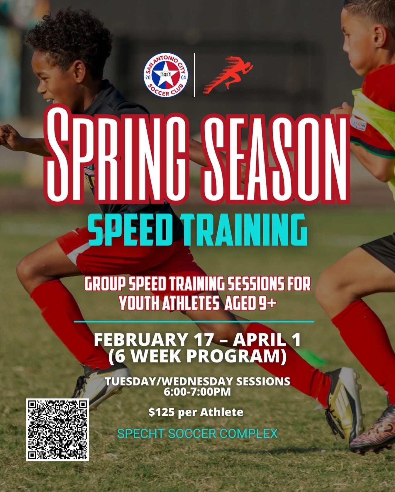 Poster for San Antonio City Soccer Club Summer Performance Program