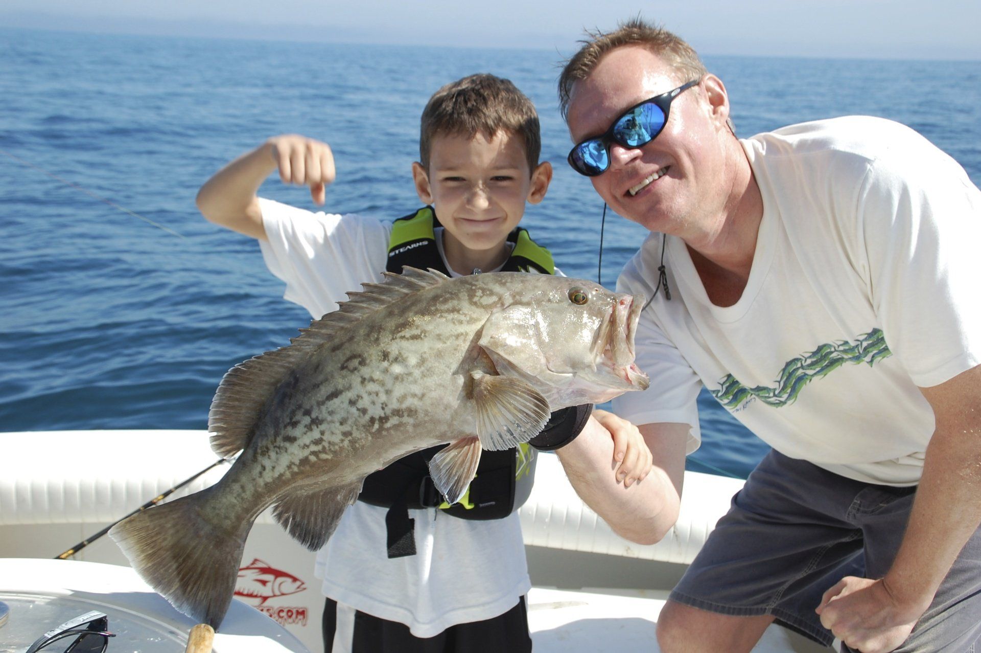 Family grouper fishing Key Largo Florida