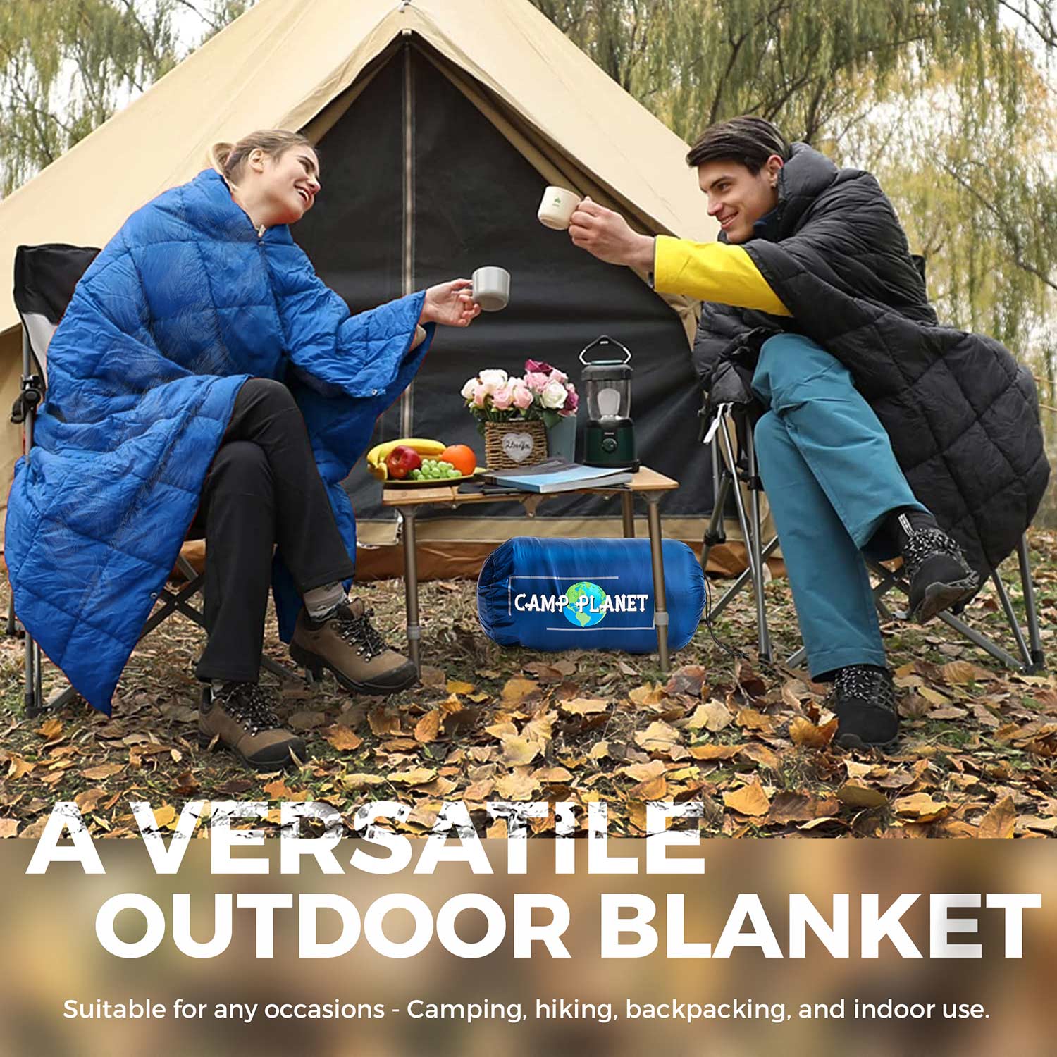 Couple with Outdoor Blanket — Calera, AL — Camp Planet