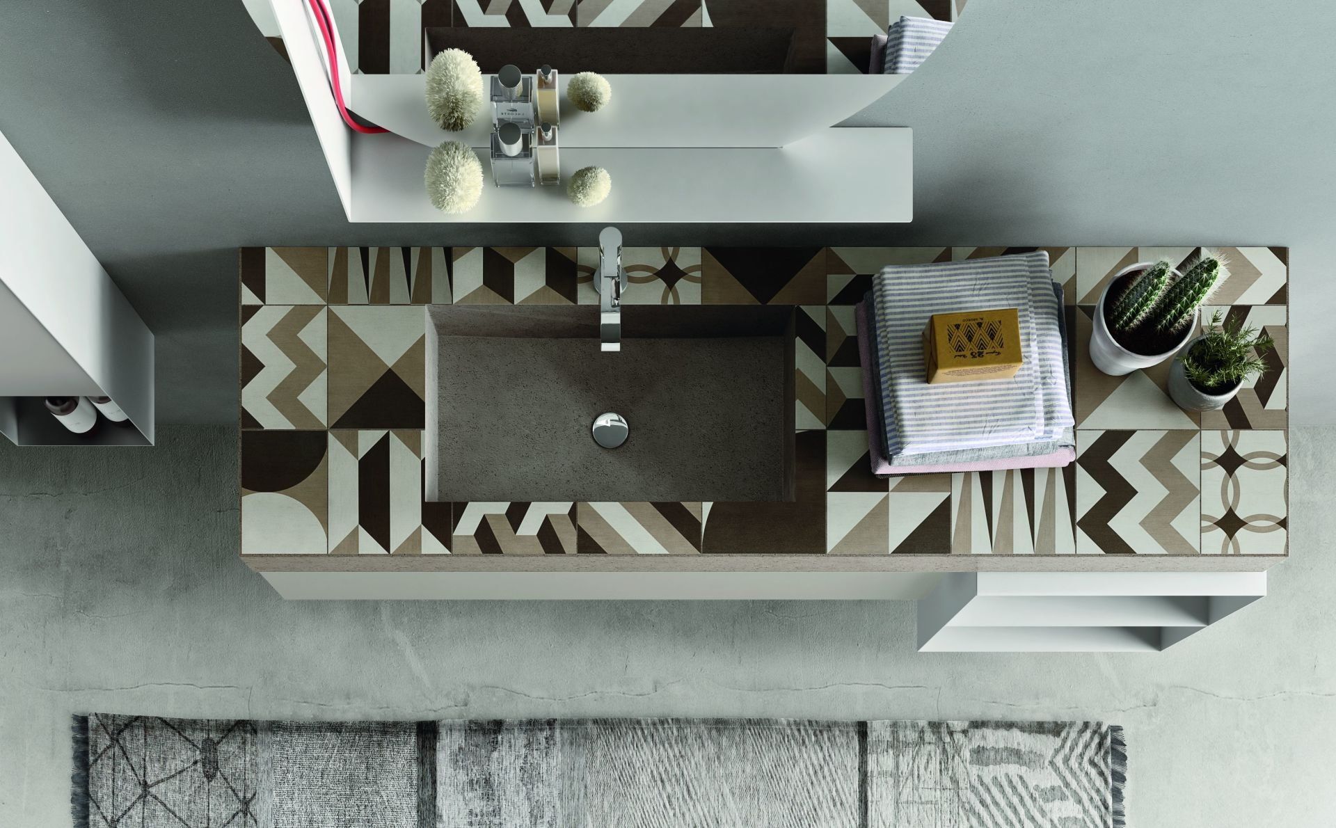 Mobile Bagno con top personalizzato