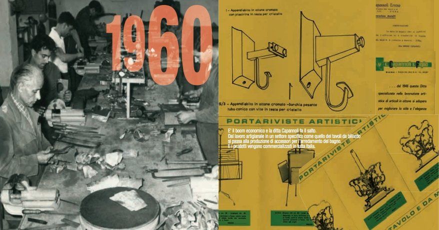 Produzione accessori bagno anni 60