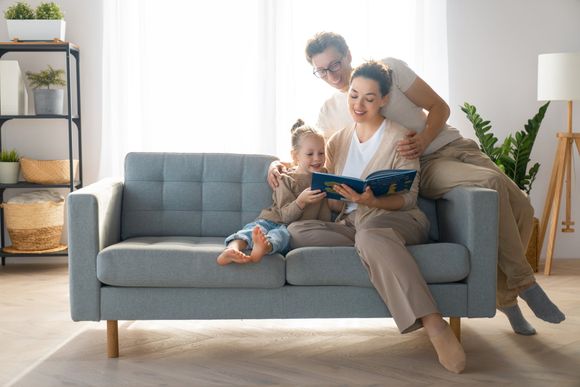 Cozy Up With Your Loved Ones on the Sofa in Your New Home in Mid-Missouri Thanks to Adams Realty.