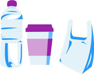 single-use plastic items
